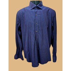 Robert Graham Mens Purple Tailored Fit Shirt Medium